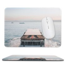 yanfind The Mouse Pad Boats Clear Tourism Landscape Daylight Waves Marina Ferry Watercrafts Boat Transportation Outdoors Pattern Design Stitched Edges Suitable for home office game