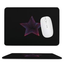 yanfind The Mouse Pad Daniel Olah Abstract Dark Star Neon Pattern Design Stitched Edges Suitable for home office game