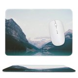 yanfind The Mouse Pad Wall Glacier Lake Tree Mountain Snow Canada Free Ice Outdoors Art Pattern Design Stitched Edges Suitable for home office game