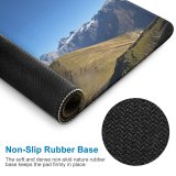 yanfind The Mouse Pad Scenery Ridge Range Trail Sky Slope Summit Mountain Summer Scenic Free Pattern Design Stitched Edges Suitable for home office game