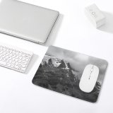 yanfind The Mouse Pad Landscape Peak Domain Slope Pictures Outdoors Austria Grey Snow Bw Glacier Pattern Design Stitched Edges Suitable for home office game