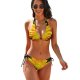 yanfind Bikini Garden Flower Big Little Nice Gold Golden Beauty Beautiful Daisy Transvaal Barberton Women's Sexy Backless Swimwear Two Piece Summer