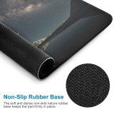 yanfind The Mouse Pad Mount Gongga Minya Konka China Milky Way Glacier Mountains Mountain Peak Starry Pattern Design Stitched Edges Suitable for home office game