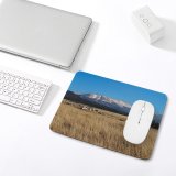yanfind The Mouse Pad Scenery Range Field Cow Savanna Mountain Rural Cattle Outdoors Farm Pasture Pattern Design Stitched Edges Suitable for home office game