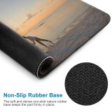 yanfind The Mouse Pad Backlit Sand Maldives Romance Surf Affair Sunset Kissing Evening Leisure Island Love Pattern Design Stitched Edges Suitable for home office game