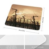 yanfind The Mouse Pad Fir Winter Sky Plant Tree Plant Frost Winter Freezing Sun Snow Daytime Pattern Design Stitched Edges Suitable for home office game