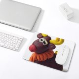 yanfind The Mouse Pad Figure Christmas Figurine Winter Xmas Comp Stuffed Plush Moose Santa Animation Toy Pattern Design Stitched Edges Suitable for home office game