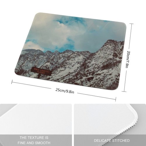 yanfind The Mouse Pad Wallpapers Peak Pictures Range Outdoors Ice Grey Snow Domain Mountain Images Public Pattern Design Stitched Edges Suitable for home office game