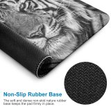 yanfind The Mouse Pad Dark Tiger Closeup Portrait Pattern Design Stitched Edges Suitable for home office game