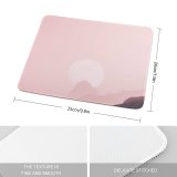 yanfind The Mouse Pad Backlit Fog Scenery Iphone Samsung Sun Foggy Scenic IPhone Moon Dawn Sky Pattern Design Stitched Edges Suitable for home office game