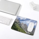 yanfind The Mouse Pad Scenery Range Tree Sky Slope Mountain Grass Domain Plant Public Austria Pattern Design Stitched Edges Suitable for home office game