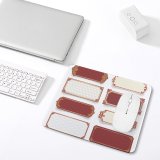 yanfind The Mouse Pad Chinese Playing Clean Cultures Rectangle Dimensional Packaging Styles Gold Elegance Empty Tradition Pattern Design Stitched Edges Suitable for home office game