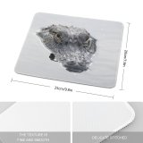 yanfind The Mouse Pad Blur Focus Wild Danger Predator Crocodile Wildlife River Reptile Lake Reflection Eyes Pattern Design Stitched Edges Suitable for home office game