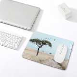 yanfind The Mouse Pad Savanna Road Beach National Wildlife Kenya Pictures Grassland Sea Outdoors Tree Pattern Design Stitched Edges Suitable for home office game