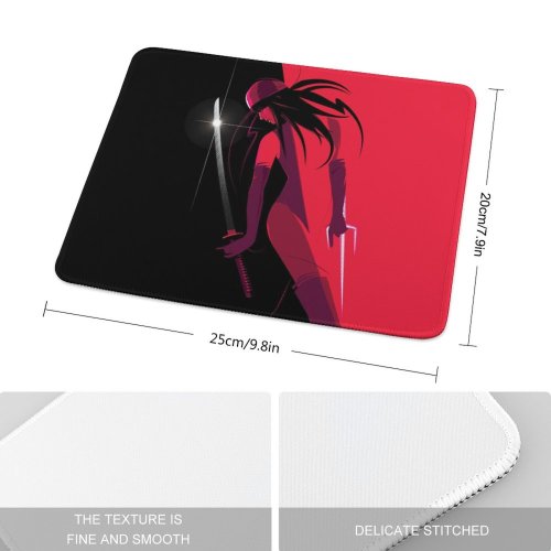yanfind The Mouse Pad Craig Drake Graphics CGI Elektra Marvel Cinematic Universe Superheroes Pattern Design Stitched Edges Suitable for home office game