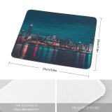yanfind The Mouse Pad Max Bender Chicago Night City Lights Cityscape Reflections Pattern Design Stitched Edges Suitable for home office game