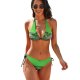yanfind Bikini Colour Play Playing Art Fantasy Artistic Drop Liquid Dew Bubble Macro Moisture Women's Sexy Backless Swimwear Two Piece Summer