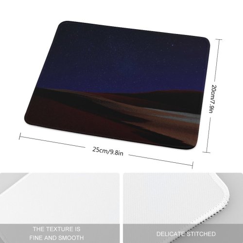 yanfind The Mouse Pad Michael Gillett Desert Starry Sky Dark Sky Night Microsoft Pro X Dark Pattern Design Stitched Edges Suitable for home office game