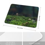 yanfind The Mouse Pad Blur Forest Little Grass Growth Toadstool Garden Fungus Outdoors Mushroom Flora Fungi Pattern Design Stitched Edges Suitable for home office game