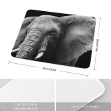 yanfind The Mouse Pad Dark Elephant Closeup Pattern Design Stitched Edges Suitable for home office game