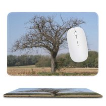 yanfind The Mouse Pad Family Landscape Field Sky Plant Savanna Tree Tree Plant Branch Grass Natural Pattern Design Stitched Edges Suitable for home office game