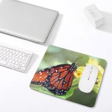 yanfind The Mouse Pad Cacoon Moths Viceroy Footed Flower Monarch Insect Pollinator Floral Monarch Invertebrate Butterfly Pattern Design Stitched Edges Suitable for home office game