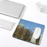 yanfind The Mouse Pad Building Dome Bridge Mitte Sky Place Berlin Worship Tower Spire Daytime Monument Pattern Design Stitched Edges Suitable for home office game