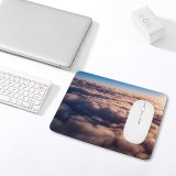 yanfind The Mouse Pad Above Clouds Fiordland National Park Sunny Pattern Design Stitched Edges Suitable for home office game