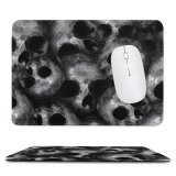 yanfind The Mouse Pad Dark Skulls Scary Pattern Design Stitched Edges Suitable for home office game