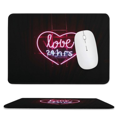 yanfind The Mouse Pad Valentines Love Lowlight Light Free Neon Quote Valentine Heart Wallpapers Images Pattern Design Stitched Edges Suitable for home office game