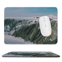 yanfind The Mouse Pad Drone Glacier Range Lake Mountain Snow Baikal Irkutsk Winter Ice PNG Pattern Design Stitched Edges Suitable for home office game