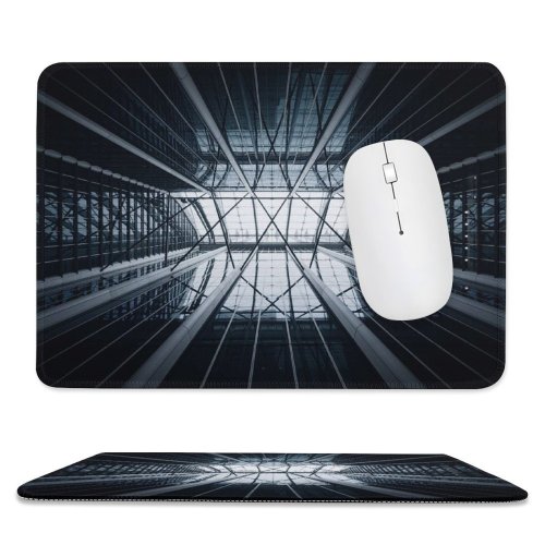 yanfind The Mouse Pad Otto Berkeley Architecture Modern Architecture Skylight Sky Glass Building Atrium Symmetrical Pattern Design Stitched Edges Suitable for home office game