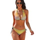 yanfind Bikini Abstract Art Blast Blur Blurred Blurring Digital Light Lightning Modern Motion Movement Women's Sexy Backless Swimwear Two Piece Summer