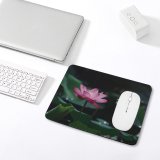 yanfind The Mouse Pad Blur Freshness Focus Beautiful Plant Delicate Fresh Depth Aquatic Field Growth Blooming Pattern Design Stitched Edges Suitable for home office game