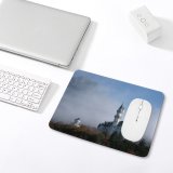 yanfind The Mouse Pad Building Mist Morning Atmospheric Cloud Sky Hill Forest Neuschwanstein Castle Architecture Bavaria Pattern Design Stitched Edges Suitable for home office game