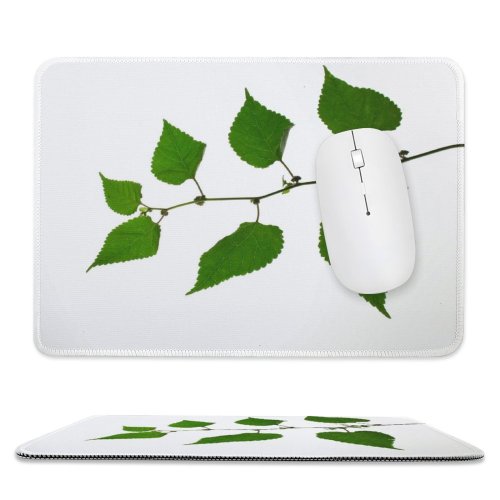 yanfind The Mouse Pad Vine Plant Leaf Leaves Flower Tree Canoe Birch Swamp Flowering Elm Twig Pattern Design Stitched Edges Suitable for home office game