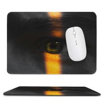 yanfind The Mouse Pad Blur Girl Dark Insubstantial Danger Face Strange Energy Light Portrait Abstract Flame Pattern Design Stitched Edges Suitable for home office game