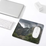 yanfind The Mouse Pad California Grass Wilderness Thunder Half Station Forest Dome Valley Clouds Highland Mountainous Pattern Design Stitched Edges Suitable for home office game