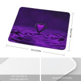 yanfind The Mouse Pad Dorothe Love Purple Heart Waves Stars Chain Pattern Design Stitched Edges Suitable for home office game