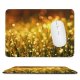 yanfind The Mouse Pad Blur Grass Hayfield Field Glitter Light Luminescence Morning Garden Raindrops Dawn Bokeh Pattern Design Stitched Edges Suitable for home office game