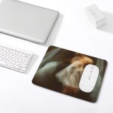 yanfind The Mouse Pad Blur Girl Movement Artistic Daylight Light Defocused Wear Fashion Portrait Female Action Pattern Design Stitched Edges Suitable for home office game
