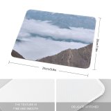 yanfind The Mouse Pad Landscape Peak Pyrénées High Slope Pictures Cloud Outdoors Snow Summit Pyrenees Pattern Design Stitched Edges Suitable for home office game