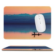 yanfind The Mouse Pad Backlit For Beautiful Header Desktop Sunset Daylight Evening Best Sunrise Boat Pretty Pattern Design Stitched Edges Suitable for home office game