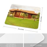 yanfind The Mouse Pad Building Maison Concrete Field Home Habitat Lot Home Facade Estate Neighborhood City Pattern Design Stitched Edges Suitable for home office game
