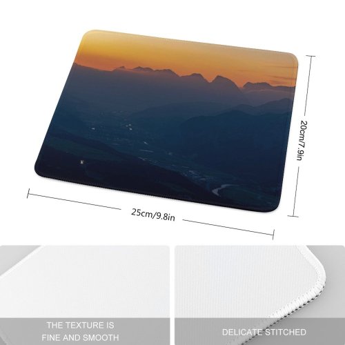 yanfind The Mouse Pad Landscape Peak Sunrise Patscherkofel Hohe Valley Landschaft Pictures PNG Outdoors Dawn Pattern Design Stitched Edges Suitable for home office game