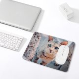 yanfind The Mouse Pad Rock Baby Eyes Young Kitty Pet Outdoors Kitten Portrait Tabby Cute Little Pattern Design Stitched Edges Suitable for home office game
