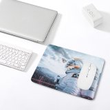 yanfind The Mouse Pad Comfreak Radioactive Suit Butterfly Science Clouds Sky Reflection Nuclear Pattern Design Stitched Edges Suitable for home office game