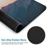 yanfind The Mouse Pad Landscape Peak D'oru Pictures Outdoors Grey Sunset Free Range Monte France Pattern Design Stitched Edges Suitable for home office game