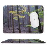 yanfind The Mouse Pad Coniferous Tropical Broadleaf Tree Temperate Forest Alsace Northern Old Growth Biome Plants Pattern Design Stitched Edges Suitable for home office game