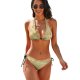 yanfind Bikini Corn Golden Agriculture Grass Barley Field Rye Plant Hordeum Family Einkorn Wheat Women's Sexy Backless Swimwear Two Piece Summer